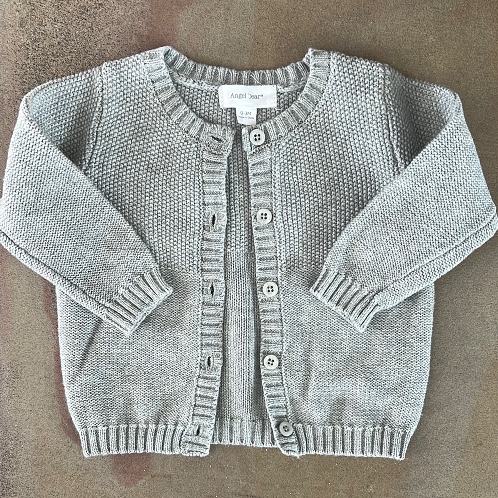 Angel Dear Gray Knit Cardigan